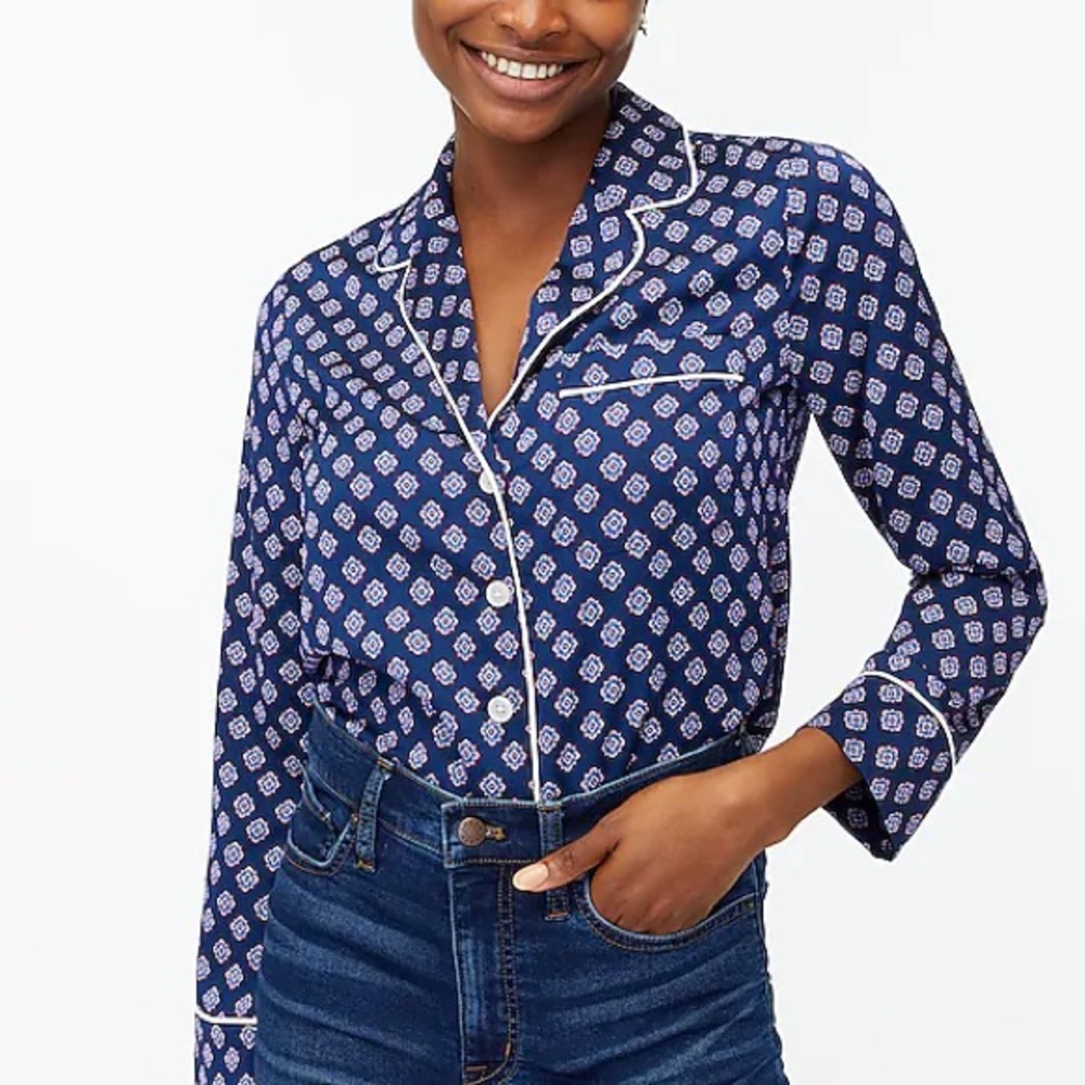 J. Crew | pajama blouse